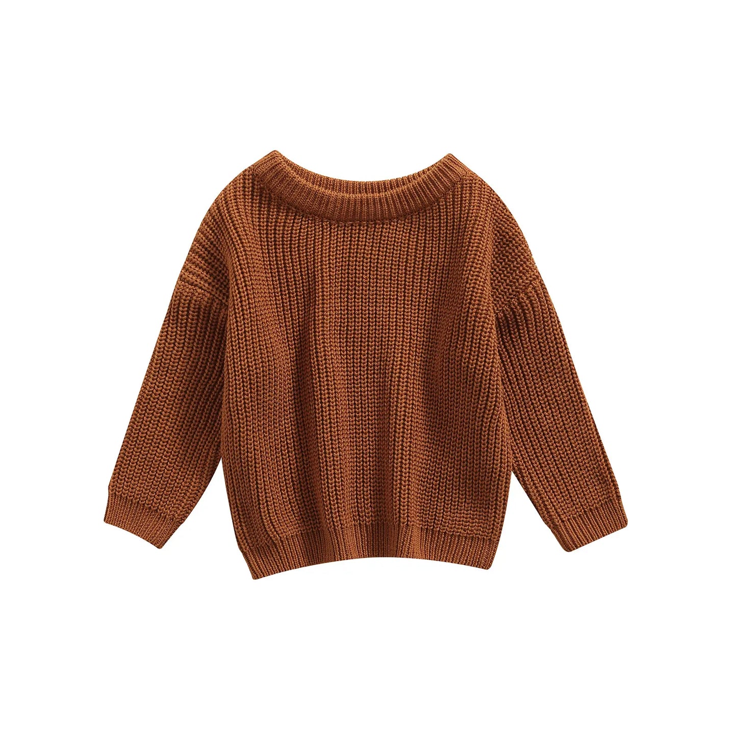 Autumn Baby Sweater - Cotton Knitwear for Boys & Girls, Long Sleeve Pullover