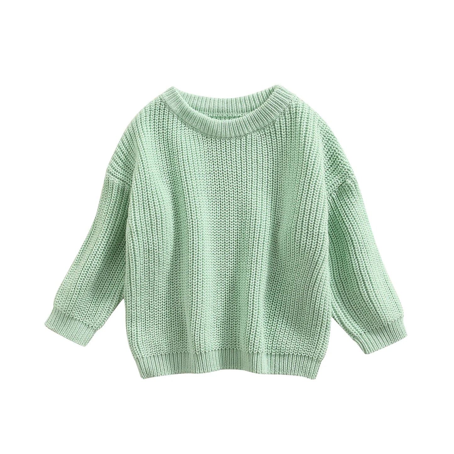 Autumn Baby Sweater - Cotton Knitwear for Boys & Girls, Long Sleeve Pullover