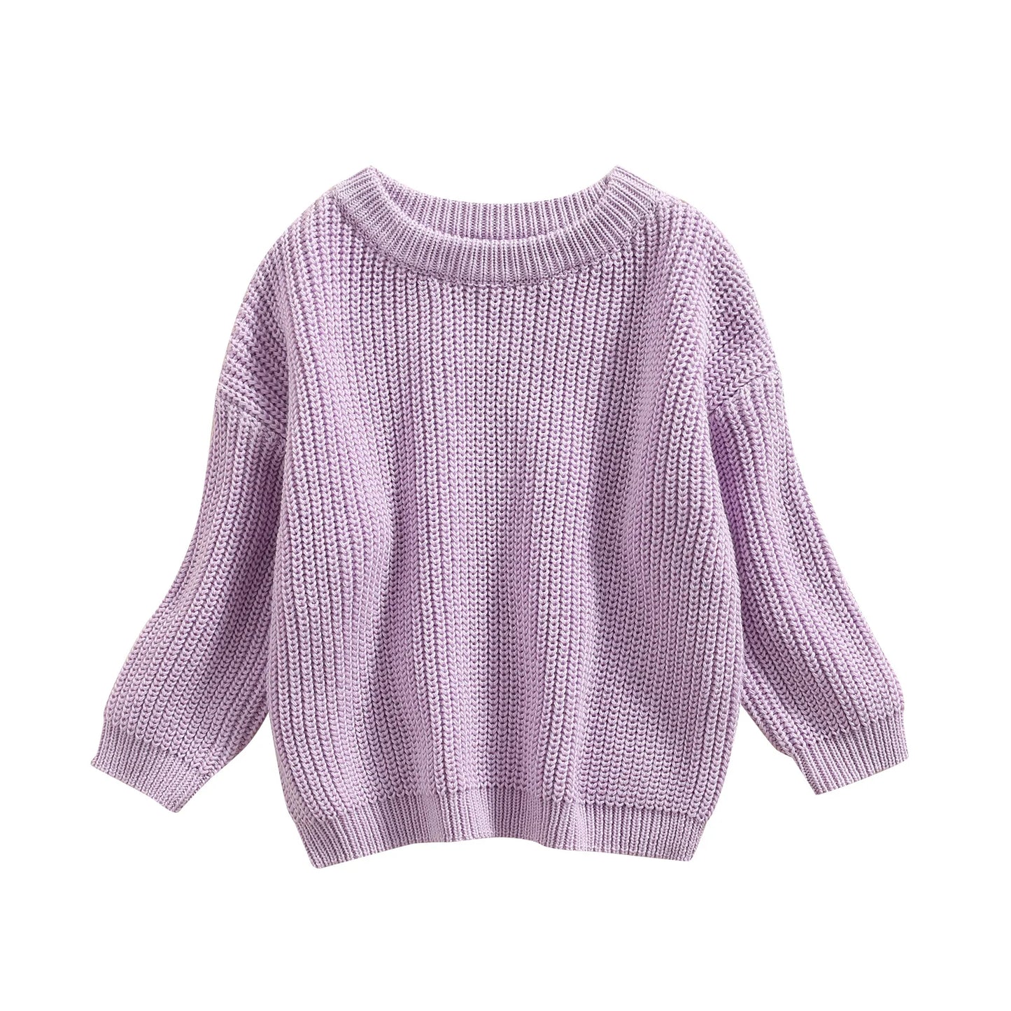 Autumn Baby Sweater - Cotton Knitwear for Boys & Girls, Long Sleeve Pullover