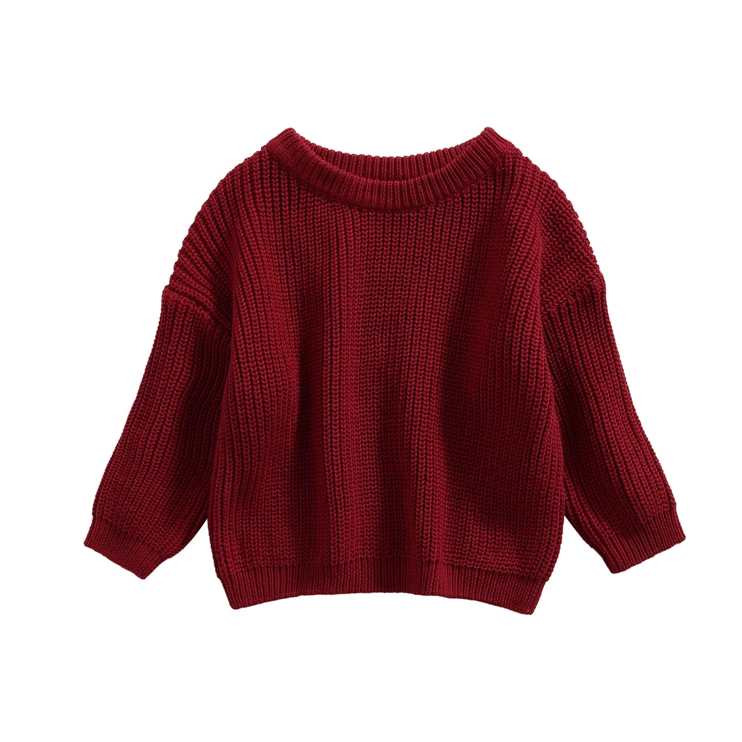 Autumn Baby Sweater - Cotton Knitwear for Boys & Girls, Long Sleeve Pullover