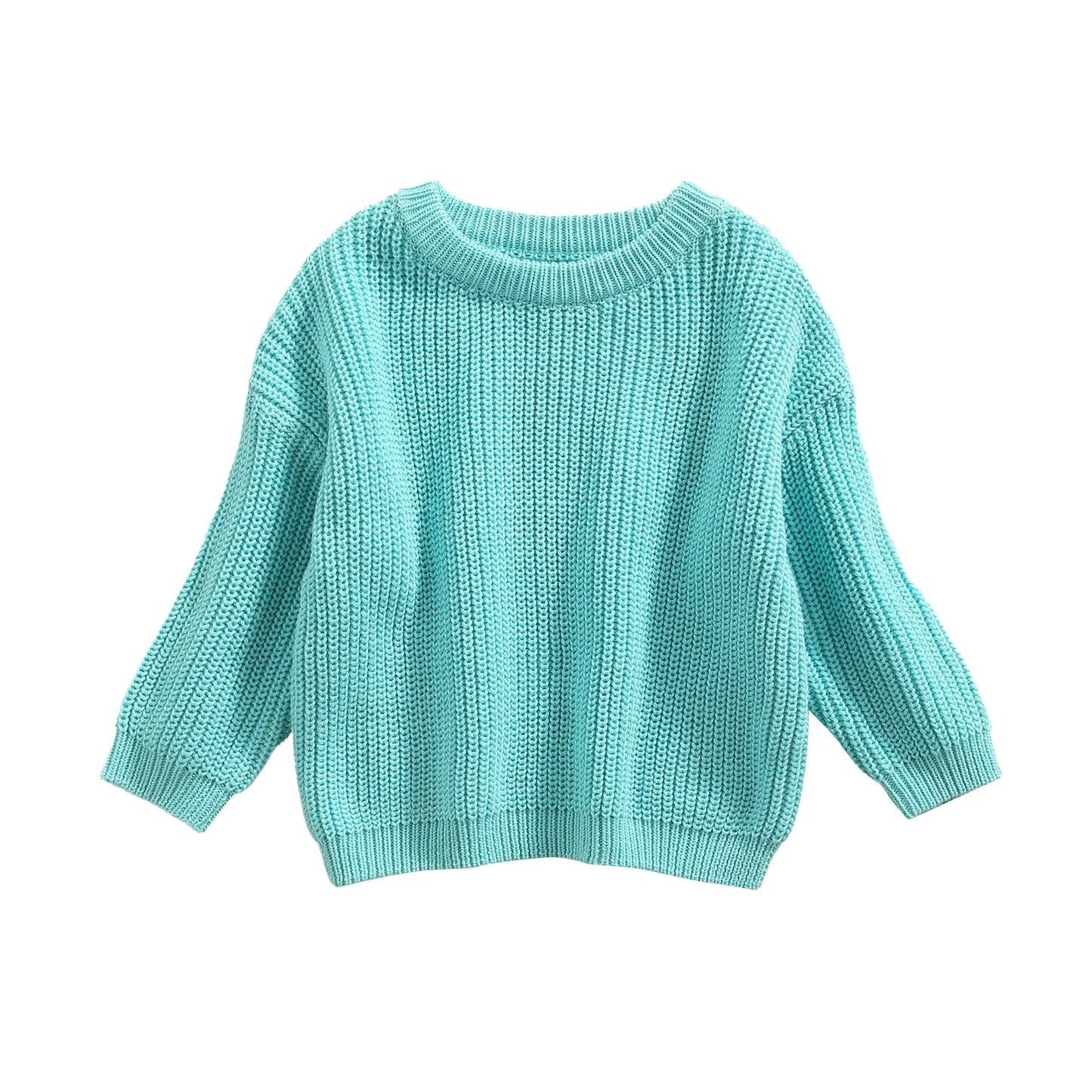 Autumn Baby Sweater - Cotton Knitwear for Boys & Girls, Long Sleeve Pullover